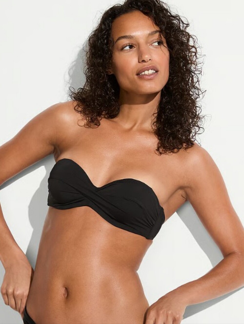 Victoria's Secret Twist Swimsuit Bikini Top Sz 38DD